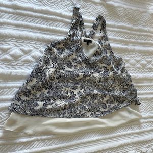 Dynamite two-tiered paisley top